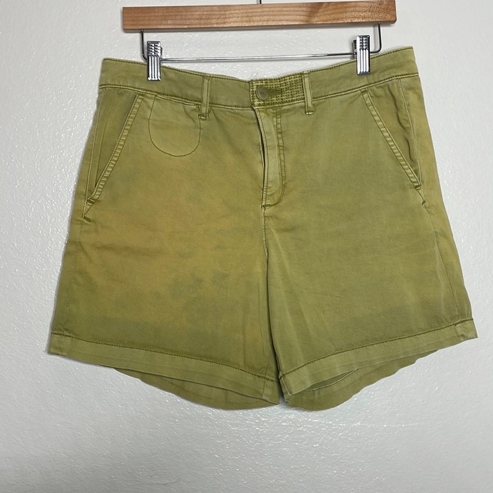 Anthropologie Chino Relaxed Shorts sz 29 Green